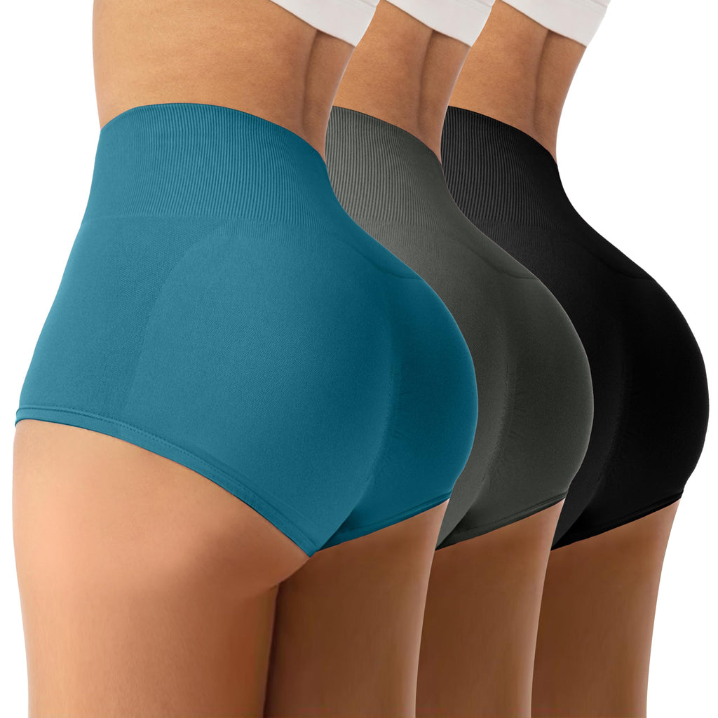 Seamless Scrunch Workout Shorts – 3 Pack
