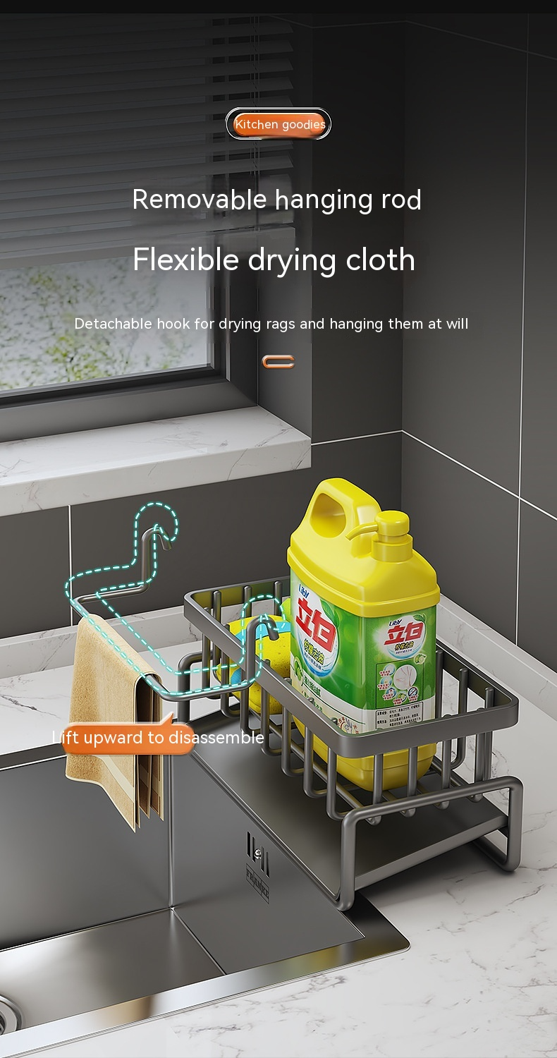 SinkSide Organizer | Multifunctional Kitchen Sink Rack