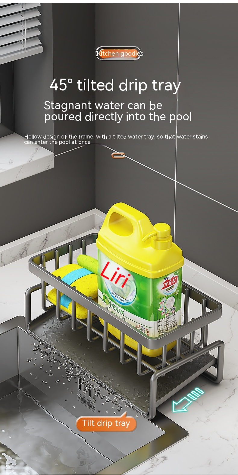 SinkSide Organizer | Multifunctional Kitchen Sink Rack