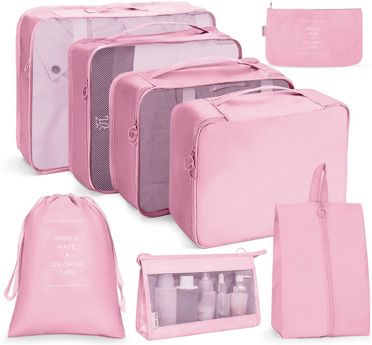 PackSmart 8-Piece Travel Organizer Set