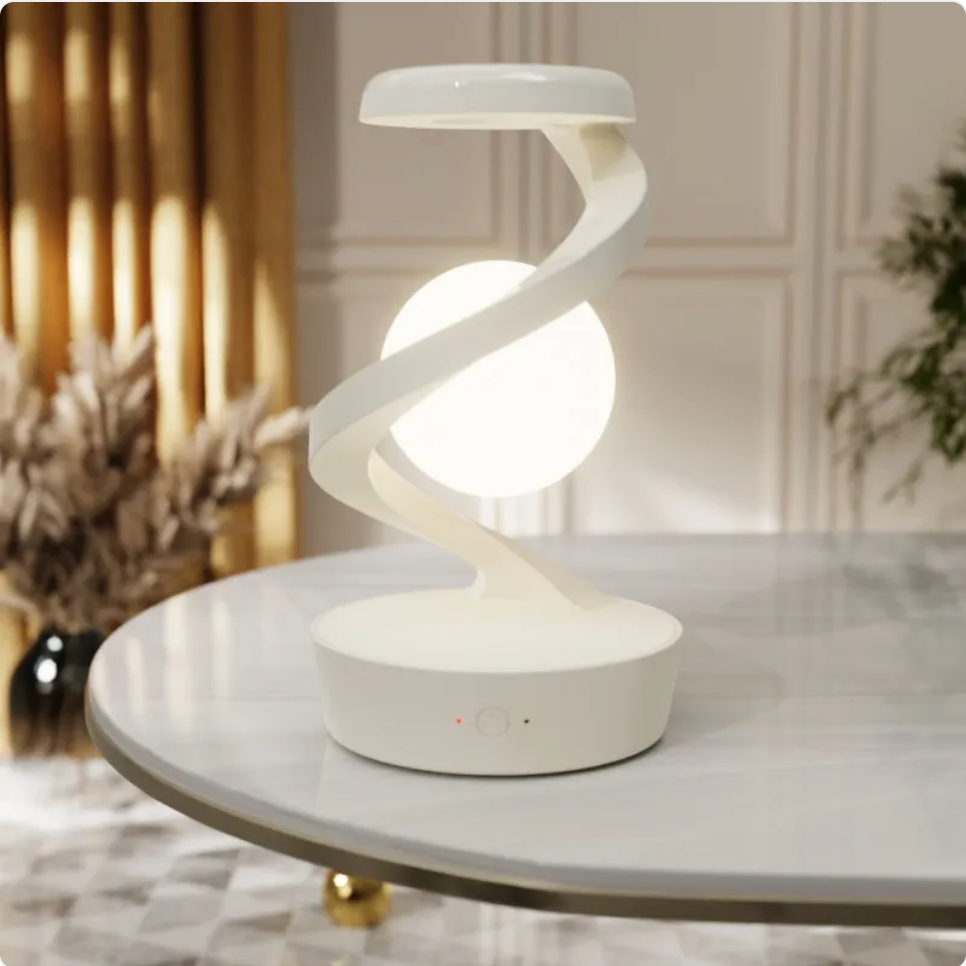 Spiral LED Desk Lamp with Wireless Charging