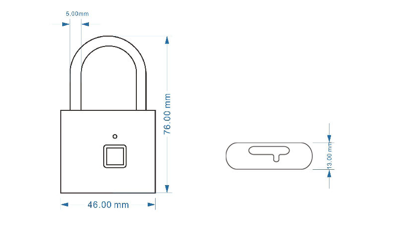 Smart Fingerprint Padlock – Keyless Rechargeable Lock