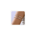 Mia Selects Minimalist Silver Upper Arm Cuff