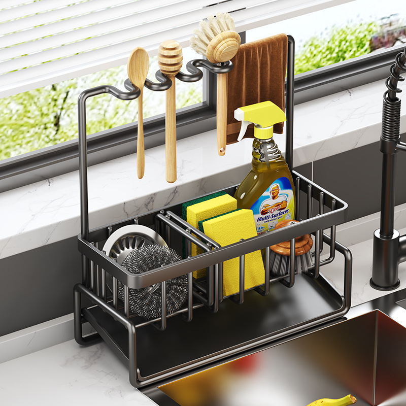 SinkSide Organizer | Multifunctional Kitchen Sink Rack