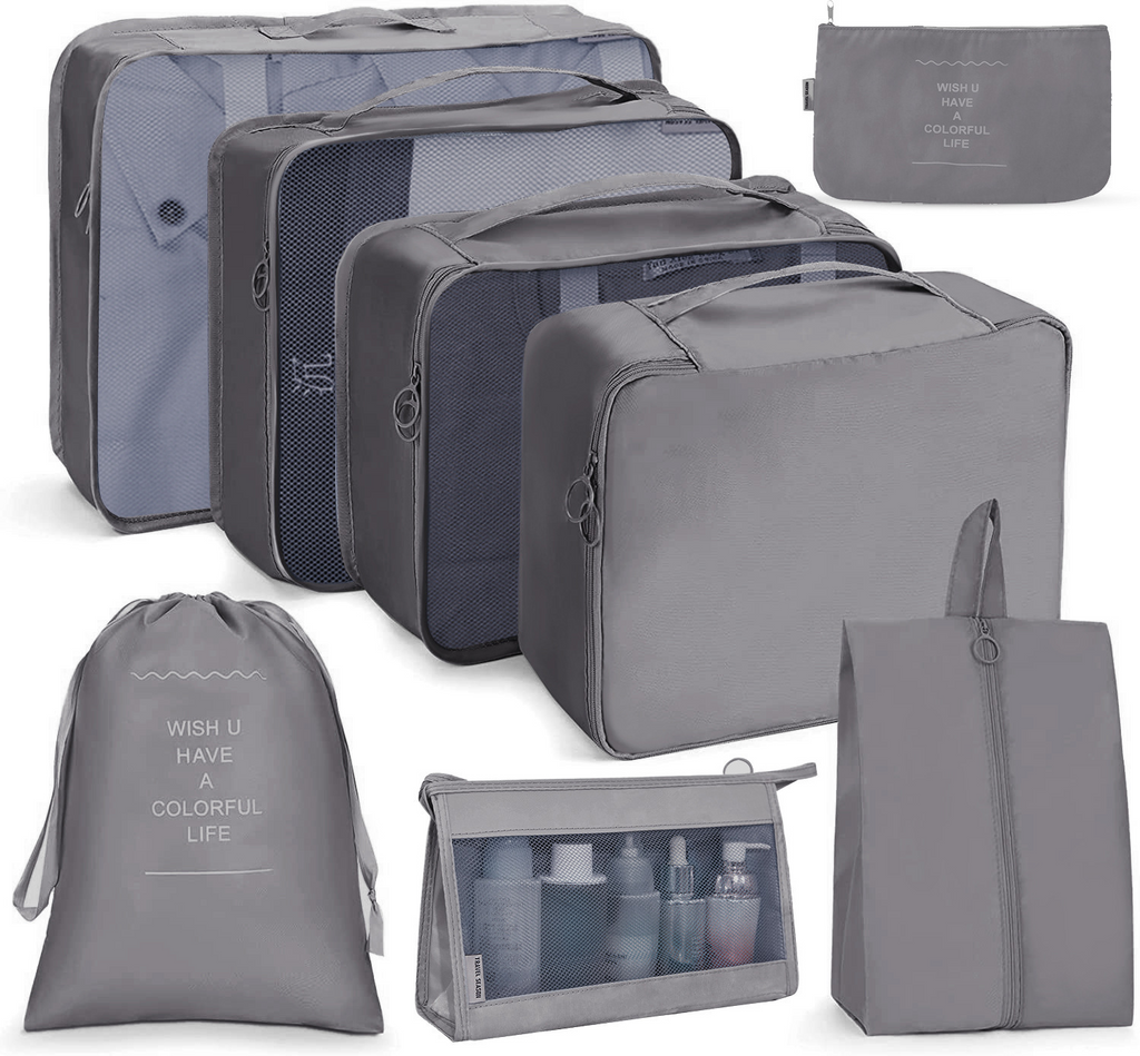 PackSmart 8-Piece Travel Organizer Set