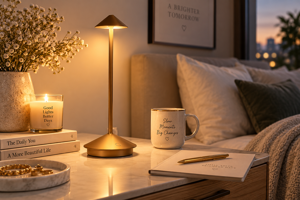 AuraGlow Rechargeable Table Lamp