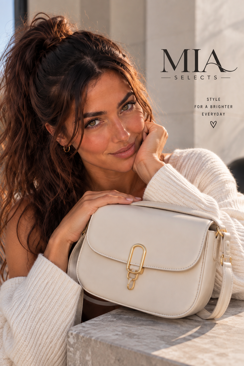 Mia Selects Luna Saddle Crossbody Bag
