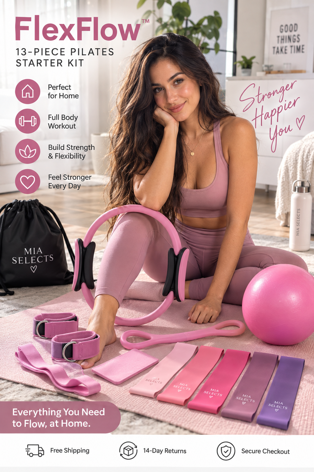 FlexFlow™ 13-Piece Pilates Starter Kit