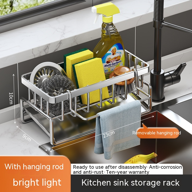 SinkSide Organizer | Multifunctional Kitchen Sink Rack