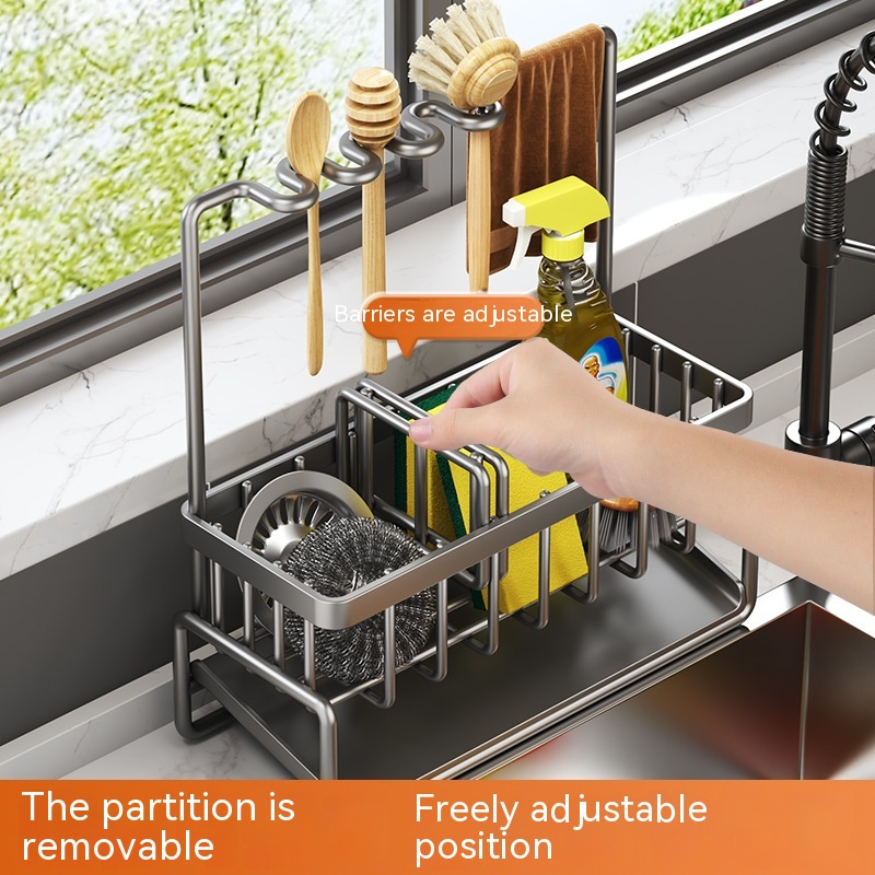 SinkSide Organizer | Multifunctional Kitchen Sink Rack