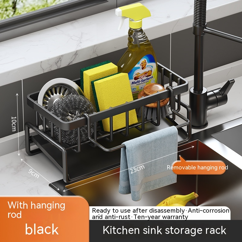 SinkSide Organizer | Multifunctional Kitchen Sink Rack