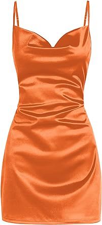 Satin Backless Slip Dress Lace-Up Sleepwear